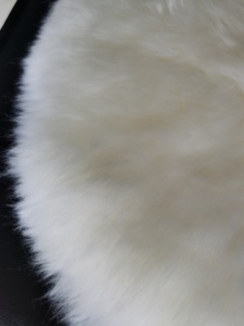 Coussin de siège rond en fourrure de mouton naturelle, moelleux, Long, en laine, <span class=keywords><strong>pour</strong></span> fauteuil roulant, <span class=keywords><strong>pour</strong></span> chambre <span class=keywords><strong>à</strong></span> coucher, voiture et bureau, 1 pièce - Product Image 5