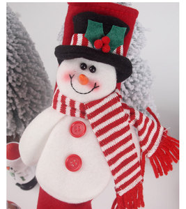 Nouveaux articles de Noël : <span class=keywords><strong>Gants</strong></span> de protection hexagonaux en tissu pour micro-ondes, poignées de réfrigérateur et four (motif bonhomme de neige) - Product Image 3