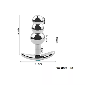 Ensemble de perles anales en métal, plug anal portable, petit et grand, plug anal, insert G-spot, jouet sexuel pour vagin et <span class=keywords><strong>anus</strong></span> - Product Image 5