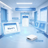 Étiquette numérique intelligente sans fil ESL de 4,2 à 7,5 pouces pour lit d'hôpital, carte patient, étiquette de lit pour maison de retraite, signalisation numérique de bureau, usage médical