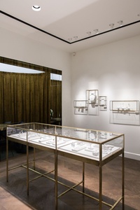 Bán buôn Chất lượng kính kim loại khung ngăn kéo LED chiếu sáng sắp xếp hiển thị cho cửa hàng bán lẻ được sử dụng cho trưng bày đồ trang sức - Product Image 4