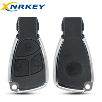 Coque de clé de voiture télécommande XNRKEY modifiée à 3 boutons avec lame pour Mercedes Benz (ancien modèle MB) – Boîtier de remplacement
