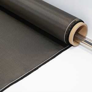 Suministro de fábrica <span class=keywords><strong>3K</strong></span> tejido de fibra de carbono sarga 200 Gsm tela peso ligero patrón liso rollo de tela de fibra de carbono - Product Image 2