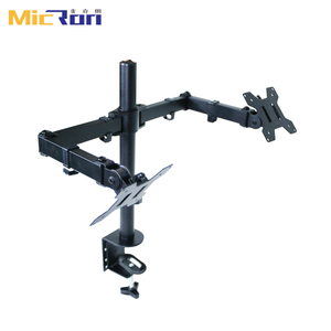 Micron màn hình đứng cánh tay núi kép màn hình cánh tay núi máy tính màn hình Bracket hỗ trợ bàn núi đứng - Product Image 2