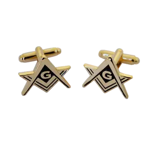 Custom Color Gold Cufflinks Pin Initial Cufflinks Metal Tie Clip Set For Decoration