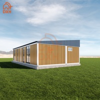 Maison préfabriquée modulaire en conteneur, sur mesure, de style moderne et luxueux, pour salon de villa, écologique, résistante au feu, en kit, fabriquée par DXH Factory
