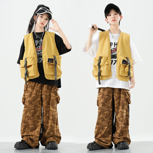 Conjuntos de <span class=keywords><strong>Ropa</strong></span> <span class=keywords><strong>para</strong></span> Niñas, Estilo Hip Hop, Camiseta Plateada Corta, Pantalones de Cuero <span class=keywords><strong>para</strong></span> Baile Urbano, Chaqueta Moderna Estilo K-<span class=keywords><strong>pop</strong></span>, Trajes <span class=keywords><strong>para</strong></span> Grupo de Jazz y Actuaciones - Product Image 1