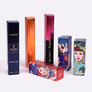 Custom Shape/Size/Logo Paper Cosmetic Lipstick Packaging Box Lipgloss Lip Gloss Boxes