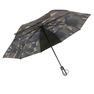 YUBO 위장 디자인 사용자 정의 인쇄 자동 열기 및 닫기 3 접는 우산