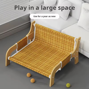 Giường nằm thư giãn bằng mây mùa hè cho thú cưng, chống trầy xước, chuồng mèo, chuồng chó, ghế bãi biển, ghế sofa làm mát, đồ dùng cho thú cưng - Product Image 3