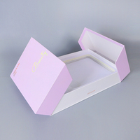 Boîte d'emballage de bijoux de luxe noire recyclable avec revêtement UV gaufré, sacs d'emballage en carton ondulé personnalisés - Vente en gros