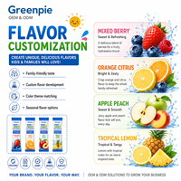 Greenpie Kids Family Electrolyte Stick Pack, hydratation douce, complément alimentaire, bien-être quotidien, mélange de poudre d'électrolytes