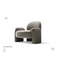 Fauteuil simple nordique pour salon, chambre, mobilier de maison, canapé de loisirs non pliable pour zone de réception, modèle tendance