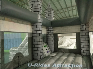 Trung quốc sản xuất hiện đại phong cách màu xám màu bền PVC chất liệu bouncy lâu đài <span class=keywords><strong>Inflatable</strong></span> nhảy lâu đài cho vui chơi giải trí công viên - Product Image 4