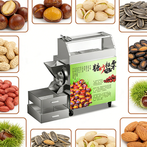 Tostador de Nueces para Mercado Rural, para Venta Ambulante, Lote de 4-6 kg, 12V, Portátil, con Asa Plegable - Product Image 1