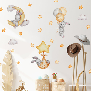 Adesivi murali autoadesivi per camerette con decorazioni per <span class=keywords><strong>stelle</strong></span> <span class=keywords><strong>e</strong></span> orsi camera da letto - Product Image 2