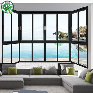 หน้าต่างกระจกบานเลื่อนอลูมิเนียมอัลลอยด์ดีไซน์ตะแกรงสำหรับบ้านภายนอก - Product Image 5