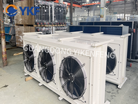 Refroidisseur évaporatif industriel YKF à faible bruit avec module à 6 ventilateurs, échangeur de chaleur à serpentin tubulaire, refroidisseur à sec pour l'industrie électrique