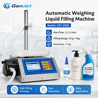 Machine de remplissage semi-automatique intelligente pour bouteilles, 10g-3kg, débit de 2,2L par minute, pour détergent, lotion, boisson, flacon