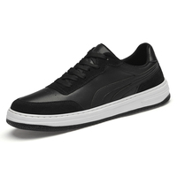 Chaussures vulcanisées antidérapantes en cuir véritable hommes appartements mode baskets respirantes pour la conduite marche chaussures de skate masculines confortables