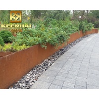 Tôle métallique en acier corten galvanisé, norme AISI/GB, laminée à chaud et perforée, pour mur de soutènement décoratif extérieur de jardin
