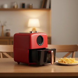 MLD 4L Horno Tostador Eléctrico Cuadrado Moderno Alemán Multifuncional con <span class=keywords><strong>Freidora</strong></span> de <span class=keywords><strong>Aire</strong></span>, Cocina Saludable sin Aceite, Ajustable para el Hogar - Product Image 6