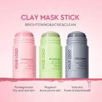 Masque en stick éclaircissant à la grenade et au niacinamide, marque privée – Masque en stick 3D purifiant les pores à la grenade, à l'armoise et au volcan