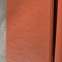 Panneaux muraux extérieurs isolants décoratifs en stuc rouge brique de style design moderne, panneaux en métal sculpté pour villas et maisons