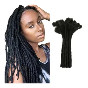 High Quality 8-20inch Prelooped Natural Human Dreadlock Crochet Braid Locs Hair for Black People