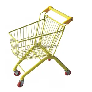 RH-SC03 480x325x680mm, 22l, chariot de supermarché pour enfants, couleur jaune