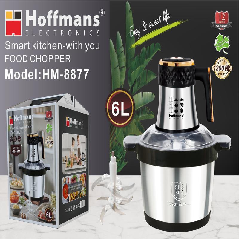 Hoffmans Grinder /food Chopper 6L