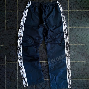 Custom Manufacturer 100% Polyester Streetwear <b>Nylon</b> <b>Pants</b> for Men Detachable Zipper Shorts Lace Stripe <b>Nylon</b> <b>Track</b> <b>Pants</b> for Men - Product Image 4