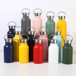 500ml 600ml 750ml 1L Thermos con coperchio in bambù borraccia portatile da viaggio per sublimazione - Product Image 4