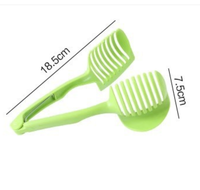 Citroensnijder met vaste clip, fruit- en tomatensnijder, handmatige snijtool voor het snijden van fruit en groenten in de keuken