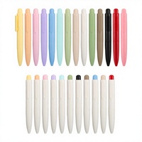 Bolígrafos de Gel de Plástico Mini, Color Rosa, con Logotipo Personalizado, 0.5 mm, Bolígrafo de Bolsillo Corto para Regalos Promocionales Escolares