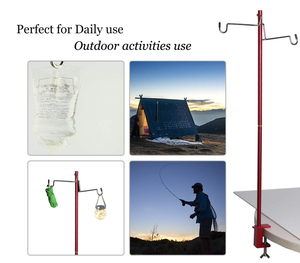 Soporte de linterna plegable portátil con estructura dividida para actividades al aire libre como acampar, pescar, picnics y barbacoas - Product Image 4