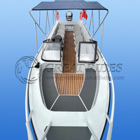 Bateau de vitesse professionnel en aluminium de 7.5m Coque lisse de 25 pieds pour usage privé ou commercial