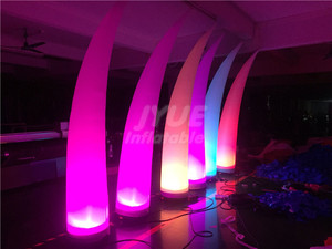 Tùy Chỉnh Hình Màu Thay Đổi LED <span class=keywords><strong>Inflatable</strong></span> Trụ Cột Không Khí Hình Nón Trang Trí Treo Cột - Product Image 6