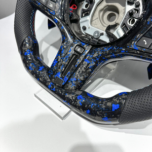 Volante Deportivo de Fibra de Carbono Forjado Azul para BMW Serie G G20 G28 G29 G30 G32 G15 G01 G02 G05 G06 G07 G38 G11 G12 M3 M4 M5 M6 <span class=keywords><strong>M8</strong></span> - Product Image 3