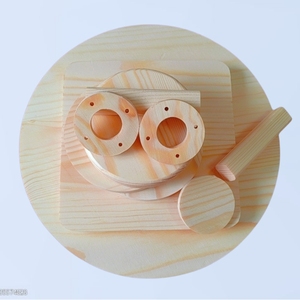 แผ่นฐานไม้สนและแผ่นไม้กลมสำหรับงาน DIY ทำโมเดล วัสดุงานฝีมือทำเอง - Product Image 1