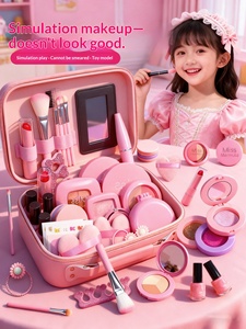 Ensemble de <span class=keywords><strong>maquillage</strong></span> cosmétique pour enfants, jouets non toxiques pour petites filles de 0 à 3 mois, cadeau d'anniversaire idéal, lavable - Product Image 5
