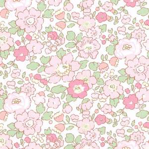 Vente en gros Liberté de Londres Tana Lawn Coton <span class=keywords><strong>Wiltshire</strong></span> Étoiles Roses Floraux Rouge Tissu Vitesse Rapide Imprimé Direct Usine - Product Image 3