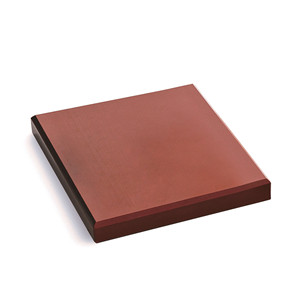 Tagliere Quadrato in Legno Rosso Antiscivolo per Macellaio, per Tagliare Tacos, per Uso in Cucina - Product Image 1