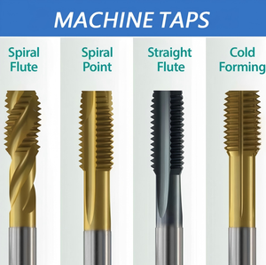 <span class=keywords><strong>Taraud</strong></span> de machine HSS à cannelures spirales, outil de taraudage à queue droite M2 M3 M4 M5 pour trous aveugles en alliage d'aluminium - Product Image 6