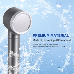 Sang Trọng Cầm Tay Lọc Đầu Vòi Hoa Sen Ion Tiết Kiệm Nước Áp Lực Cao Bộ Khoáng Sản Đá Bạc Nhựa Hộp Màu Tiếng Anh Rohs - Product Image 4
