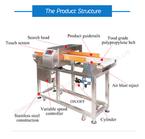 식품 산업 금속 탐지기 컨베이어 식품 안전 시험 장비 식품 생산 라인 금속 탐지기 - Product Image 2