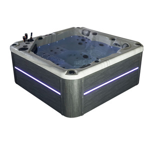 Moderna Bañera de Hidromasaje Acrílica para Exteriores de 110V con 1 Desagüe, Masaje Sueco Balboa, para 7 Personas, Ideal para Hoteles y Villas - Product Image 1