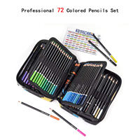Coffret de 72 crayons de couleur professionnels de la marque MQ pour enfants, crayons d'artiste de haute qualité avec pigments vibrants, bois souple