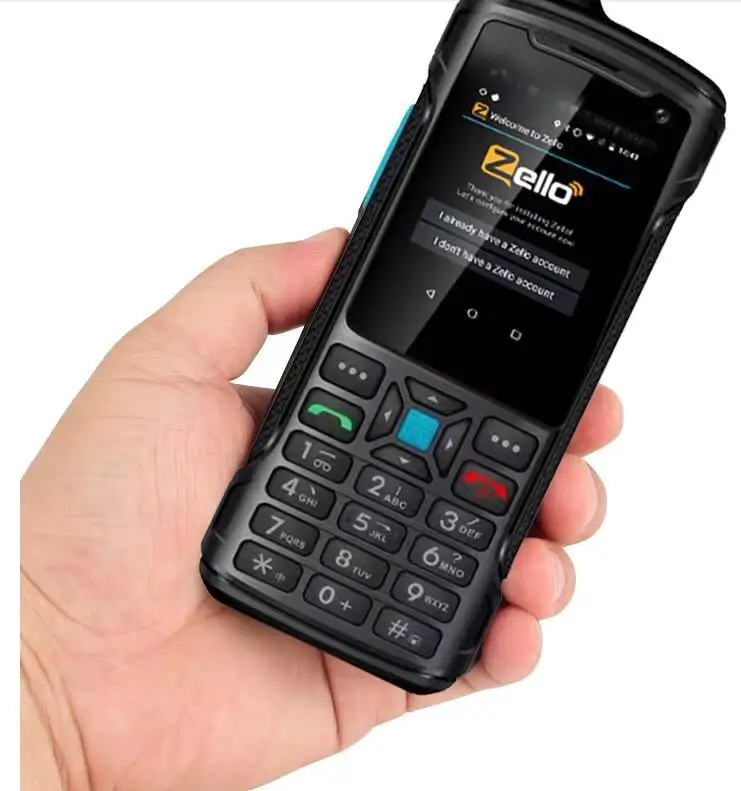 W9 אנדרואיד 8.1 ווקי טוקי שתי דרך רדיו zello 4g PTT עמיד למים quad core dual SIM CDMA800 smartphone ווקי טוקי טלפון