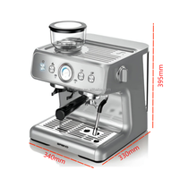 Thema professionnel pleine fonction grain à expresso moulin à café et machine à café expresso avec fabricant de mousse de lait